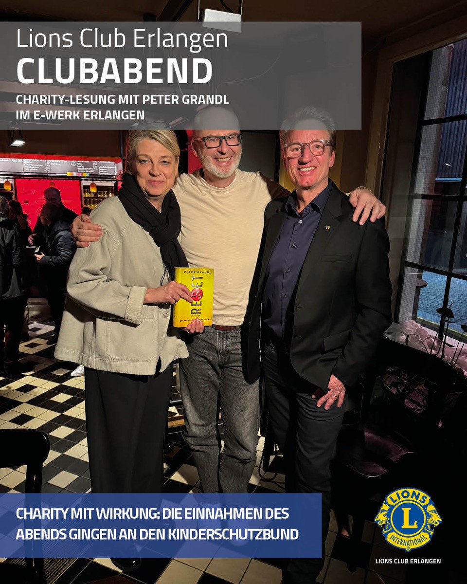 CHARITY-LESUNG MIT PETER GRANDL IM E-WERK ERLANGEN