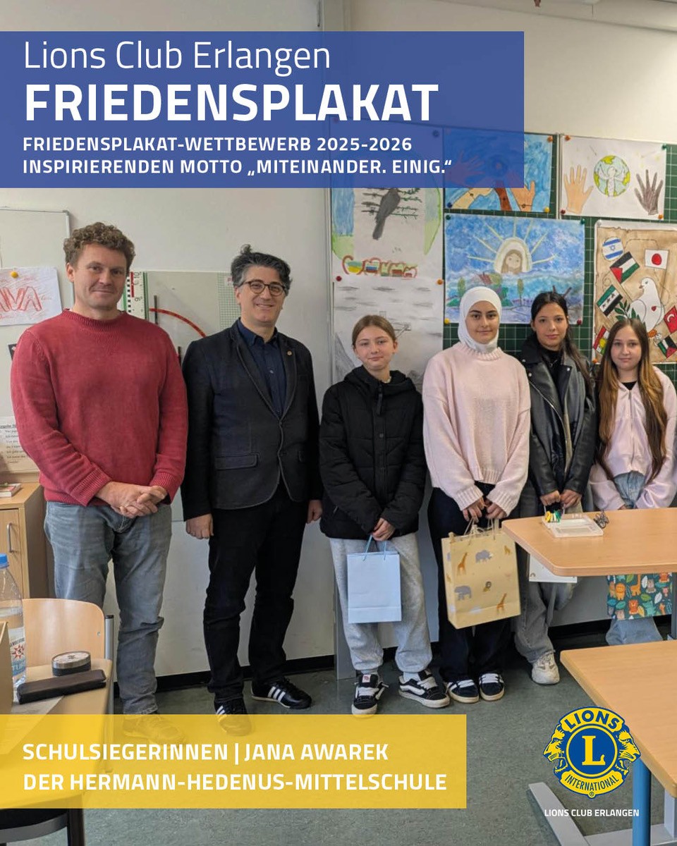 Friedensplakat-Wettbewerb 2025/26 – „Miteinander. Einig.“