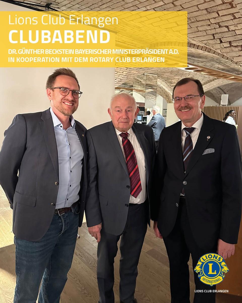 Lions Clubabend - Mit Dr. Günther Beckstein, Bayerischer Ministerpräsident a. D.